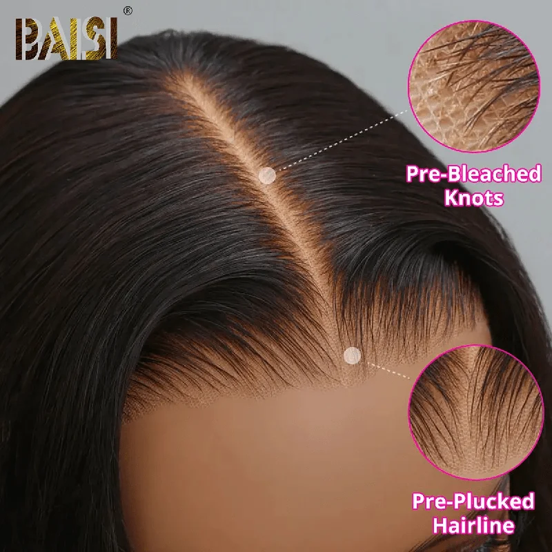 Full - lace wig with a natural - looking hairline for a seamless appearanceBAISI 13x6 Bleached Knots Lace Wig