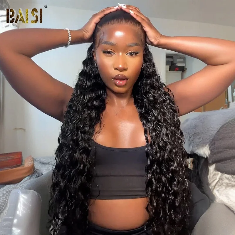 Lace wig with a side - swept bang for a sophisticated lookBAISI 13x6 Lace Wig Long Part