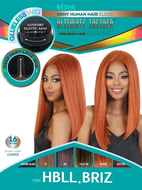 Lace wig with a straight texture for a sleek and minimalist lookBeshe Ultimate Insider Collection Glueless Deep Part Lace Wig - HBLL.BRIZ