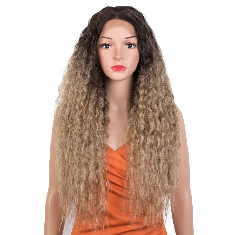 Synthetic lace wig with a heat - resistant formulaNOBLE Easy 360 Synthetic Lace Front Wig | 29 Inch Curly Wave | Dirty Blonde | Aurora