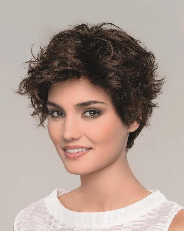 Human - hair wig with a side - swept bang for a sophisticated lookMondo Wig by Ellen Wille | European Human Hair Hair | Petite/Average Cap