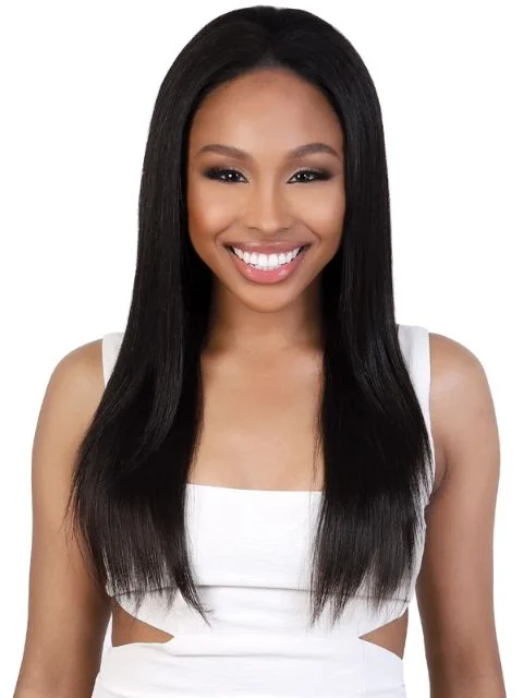 Lace wig with a wavy texture for a beachy lookMotown Tress Brazilian Virgin Remy Human Hair 13x4 HD Lace Wig - HL134.S24