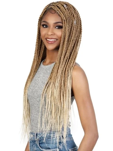 Full - lace wig with a natural - looking hairline for a seamless appearanceMotown Tress HD Invisible Premium Hand-Tied Lace Han-Braided Wig - WLBII.MICRO