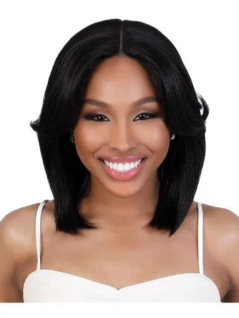 Lace wig with a platinum - blonde color for a bold and trendy lookMotown Tress Ultra  HD Flex LUHD3.BEX Lace Wig