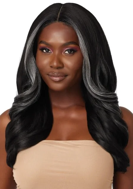 Lace wig with a 13x4 lace frontal for a wide - parting areaOutre HD Transparent Glueless Lace Front Wig - AVANI