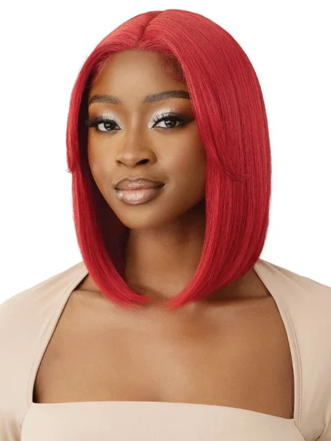 Lace wig with a middle - part for a classic and elegant styleOutre HD Transparent Glueless Lace Front Wig - NURU