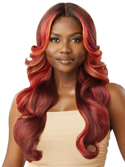 Lace wig with a straight texture for a sleek and minimalist lookOutre HD Transparent Glueless Lace Front Wig - TANISHA