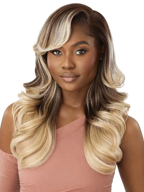 Full - lace wig with a natural - looking hairline for a seamless appearanceOutre Melted Hairline Premium Synthetic Glueless HD Lace Front Wig - CASELLA