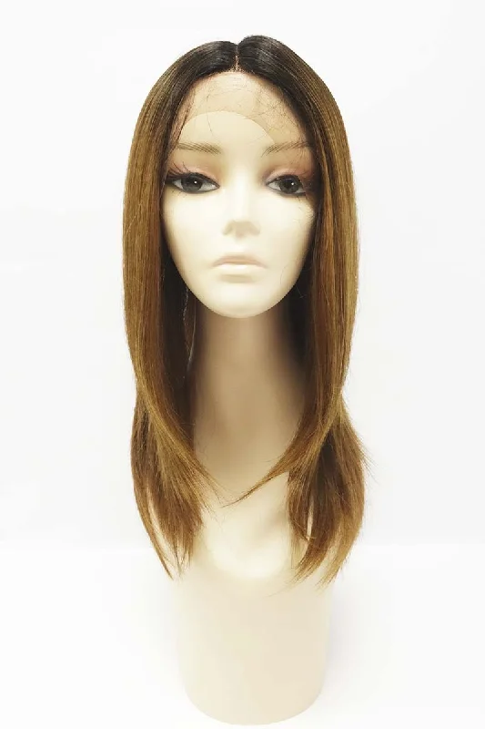 Lace wig with a side - swept bang for a sophisticated lookSelena | Synthetic Lace Front Wig With Deep Part