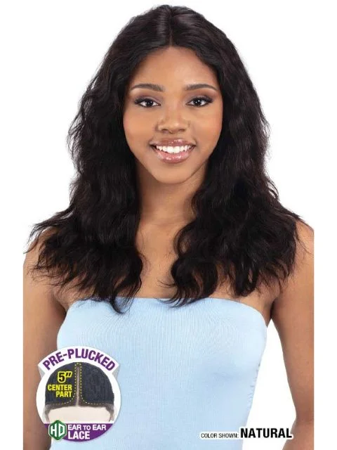 Synthetic lace wig with a heat - resistant formulaShake N Go Naked Brazilian 100% Natural Human Hair Lace Front Wig - WINTER