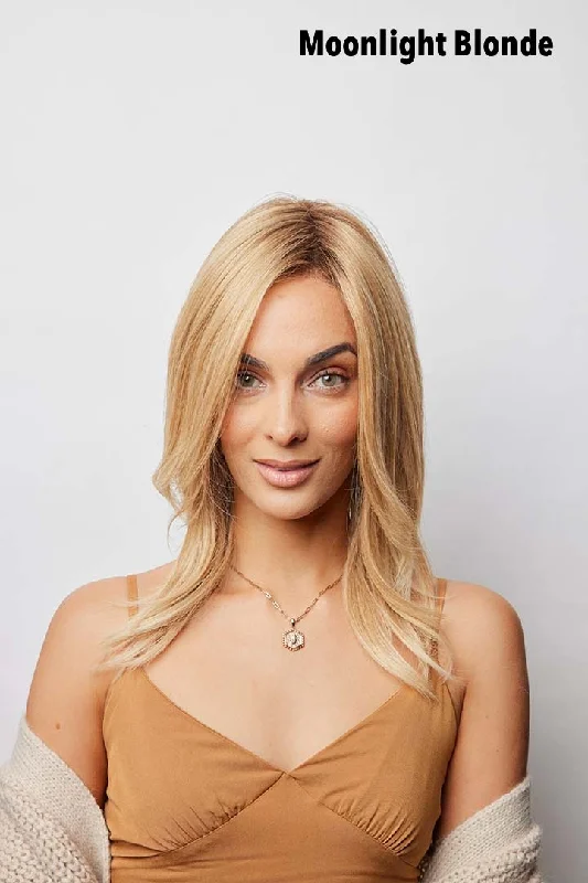 Human - hair wig with a natural - looking root for a more realistic lookThea HT Wig by Amore | Remy Human Hair Hair | Average Cap