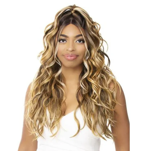 Lace wig with a curly texture for a bold and stylish choiceGlam Up Loose Wave 27" Illuze 360 HD Synthetic Lace Front Wig by Nutique