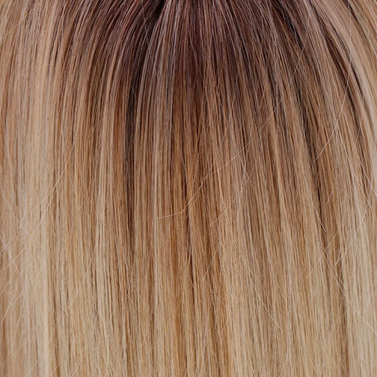 Honey with Chai Latte | 11R/88B/613 | A blend of Sienna Brown and cool medium brown rooting with a  blend of honey blonde, light blonde and smoky blonde with a hint of pure blonde