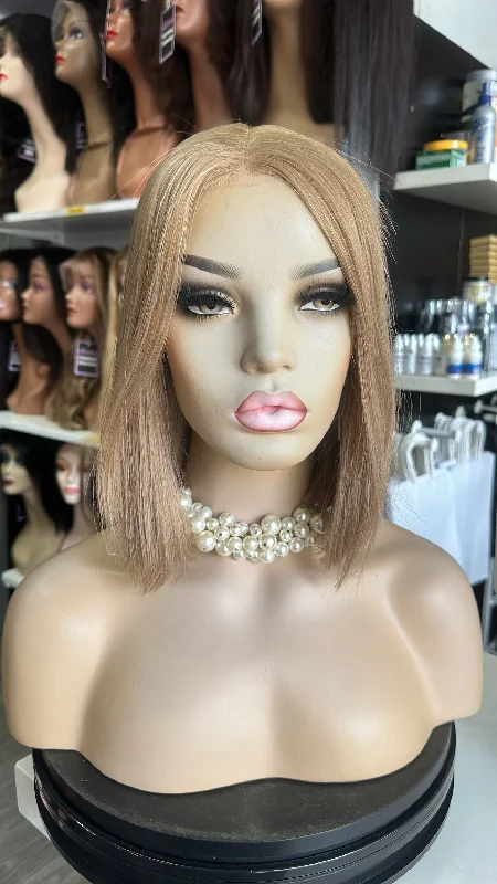 Adjustable - cap human - hair wig for a comfortable fitAlinna