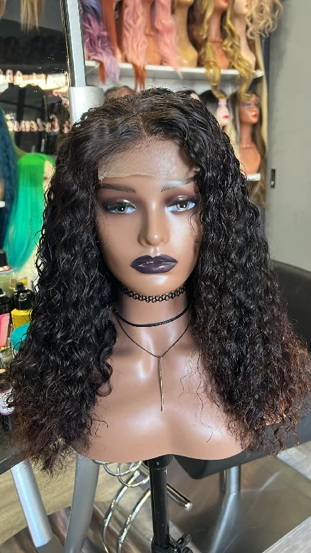 Human - hair wig with a side - part for a more flattering appearanceAnne 20