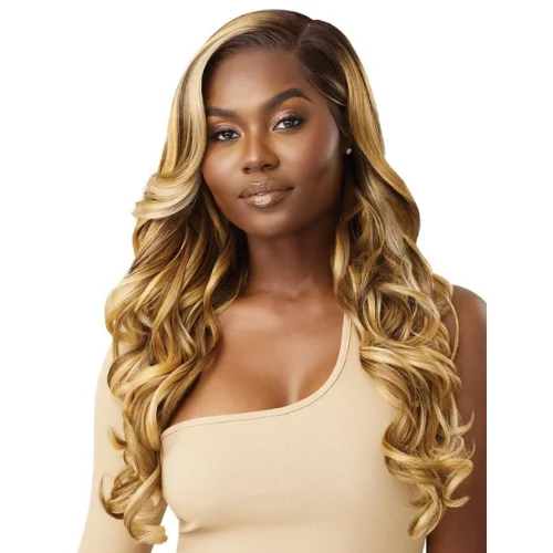 Lace wig with a straight texture for a sleek and minimalist lookAustin Melted Hairline Lace Front Wig By Outre