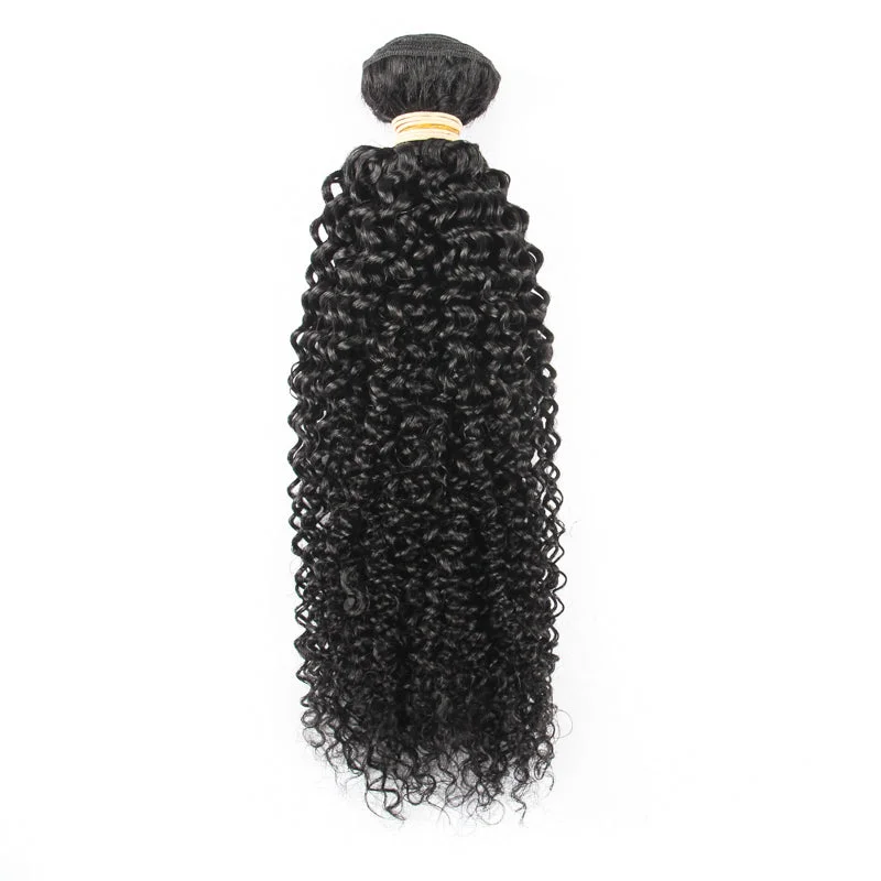 Braided wigs with a middle - part for a classic and elegant styleBeau-Diva 12A Brazilian Kinky Curly Weave SKU KINKY CURL