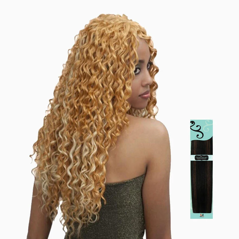 Lace wig with a curly texture for a bold and stylish choiceBOBBI BOSS INDI REMI Premium Virgin Hair French Wave