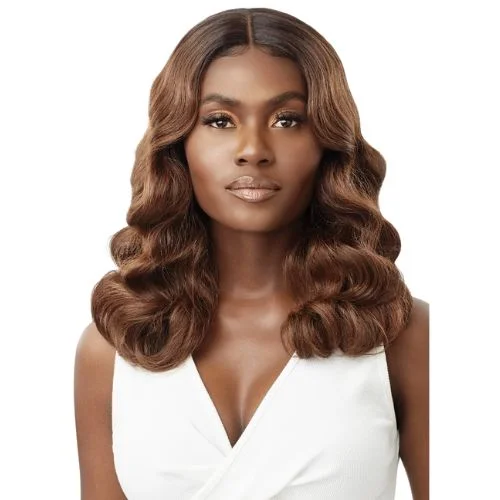 Lace wig with a straight texture for a sleek and minimalist lookCarmella Synthetic Lace Front Wig By Outre