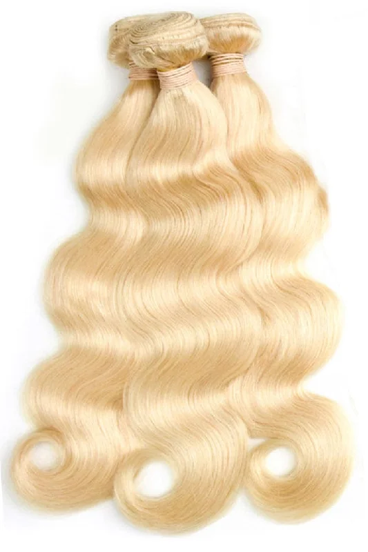 Bohemian - style braided wigs with added beads and accessories3/4bundles 613 Blonde Hair Weave 12-30inch Body wave Virgin Human Hair