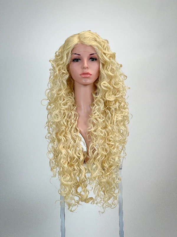 Adjustable - cap lace wig for a comfortable fitDelilah Bleach Blonde - Natural Series