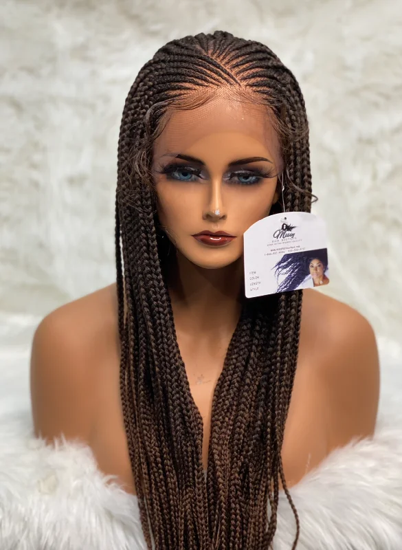 Bob - length braided wigs for a short and sassy lookBraid Unit 13x6