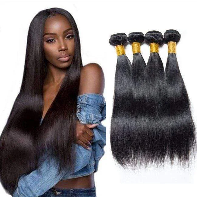 Kinky braided wigs with a tight curl pattern for authenticityGrade 9A 4bundles Silky straight No Tange No Shedding 100% Human hair