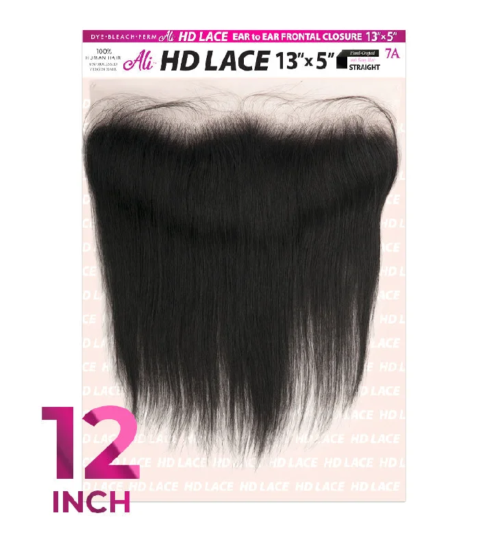 Braided wigs with a side - part for a flattering lookNew Born Free HD 13X5 LACE EAR to EAR FRONTAL CLOSURE-STRAIGHT 12" - HDC135S12