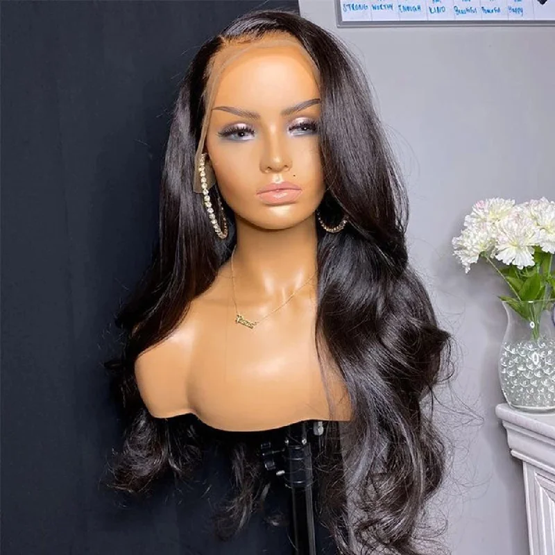 Lace wig with a pre - bleached knot for a natural - looking scalpPremium Wig - High-Toned Front Lace Hair Wig