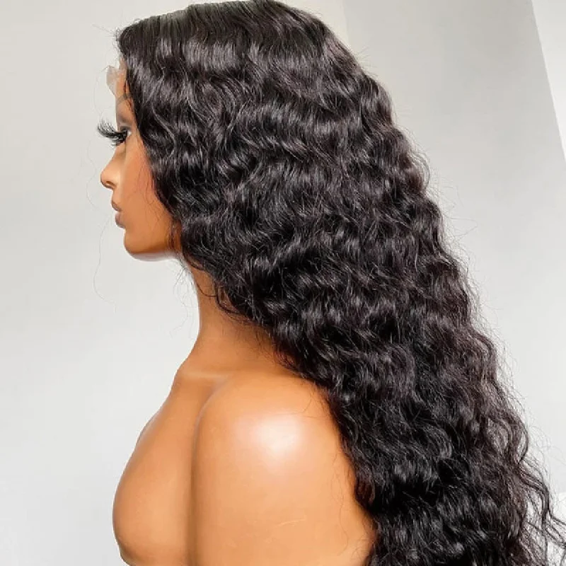 Adjustable - cap lace wig for a comfortable fitJoan| Preplucked Virgin Human Hair Lace Wig | Loose Wave