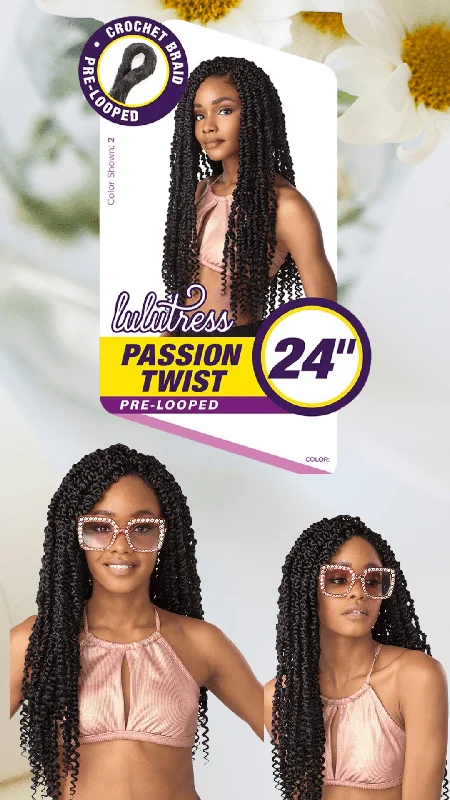 Braided wigs with a pre - plucked hairline for a natural lookLulutress Passion Twist 24"