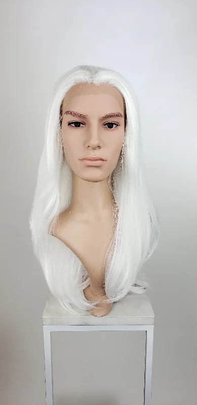 Adjustable - cap lace wig for a comfortable fitMen's Sky Winter White - Natural Plus