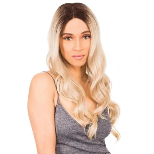 Lace wig with a curly texture for a bold and stylish choiceMLI309 Magic Lace Front I Part Wig By Chade Fashions