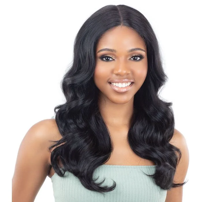 Lace wig with a side - part for a more flattering lookModel Model Mint Synthetic HD Lace Front Wig - ML-08