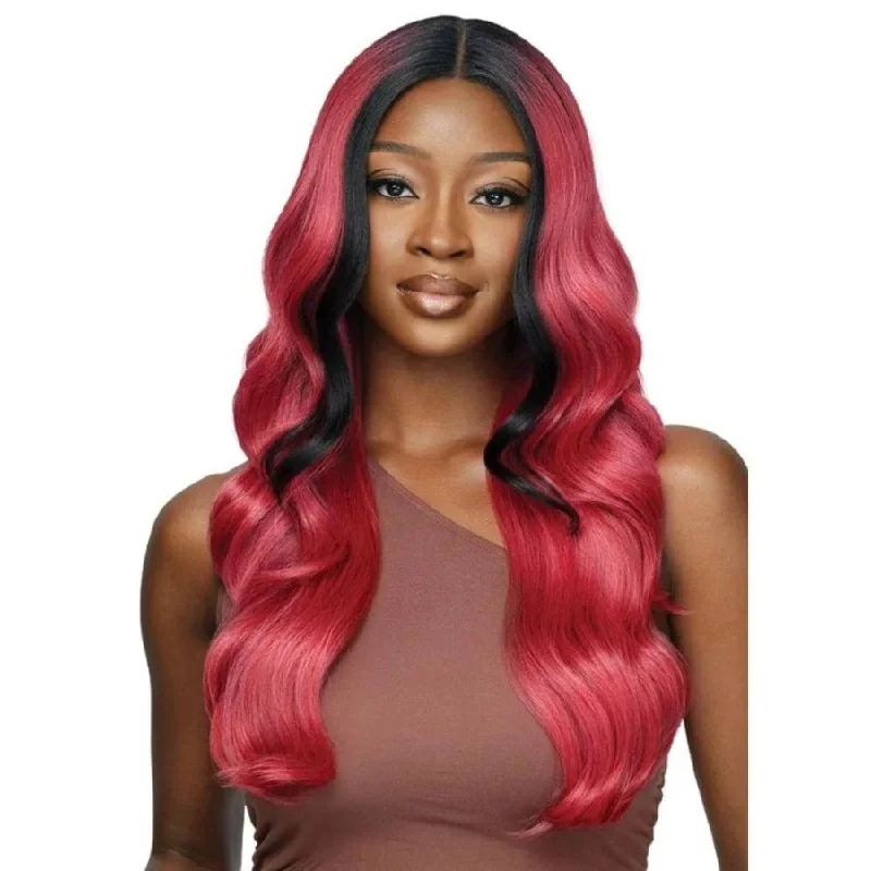 Synthetic lace wig with a heat - resistant formulaOutre Color Bomb Synthetic Glueless Lace Front Wig - Honor