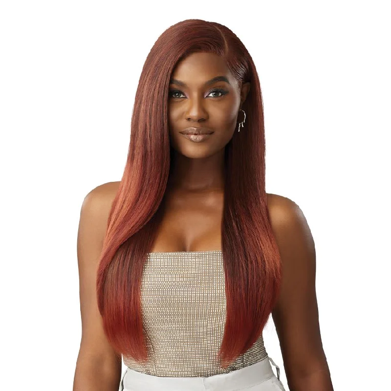 Lace wig with a pre - plucked hairline for a more natural lookOutre Melted Hairline Swirlista Synthetic Glueless Lace Front Wig - Swirl 101