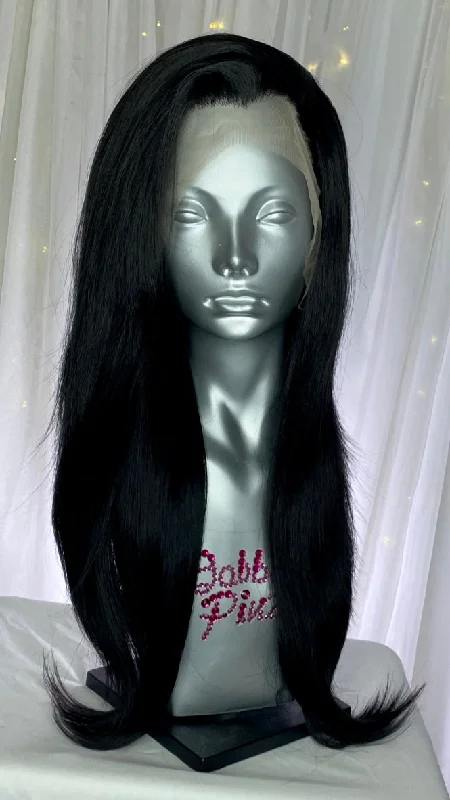 Lace wig with a wispy fringe for a soft and feminine look"Priya" - 2