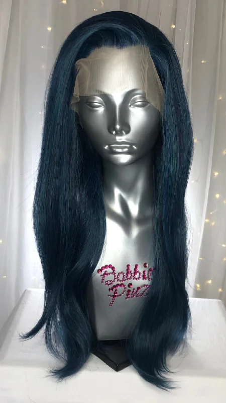 Lace wig with a natural - looking root for a more realistic look"Priya" - Indigo