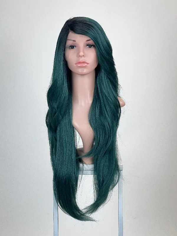 Lace wig with a pre - plucked hairline for a more natural lookPrudence Deepwater Cyprus - Natural