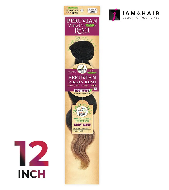 Braided wigs with a side - part for a flattering lookNew Born Free Peruvian Virgin Remi - Body Wave 12" - PVD12