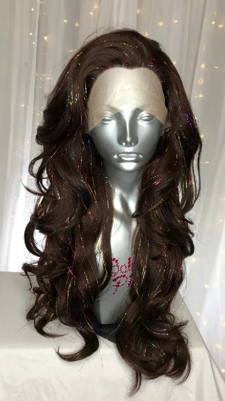 Full - lace wig with a natural - looking hairline for a seamless appearance"Radiance" - Espresso