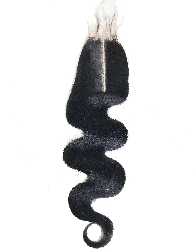 Braided wigs with a pre - plucked hairline for a natural lookSwiss Lace Remy Body Wave Closure 2"X6"