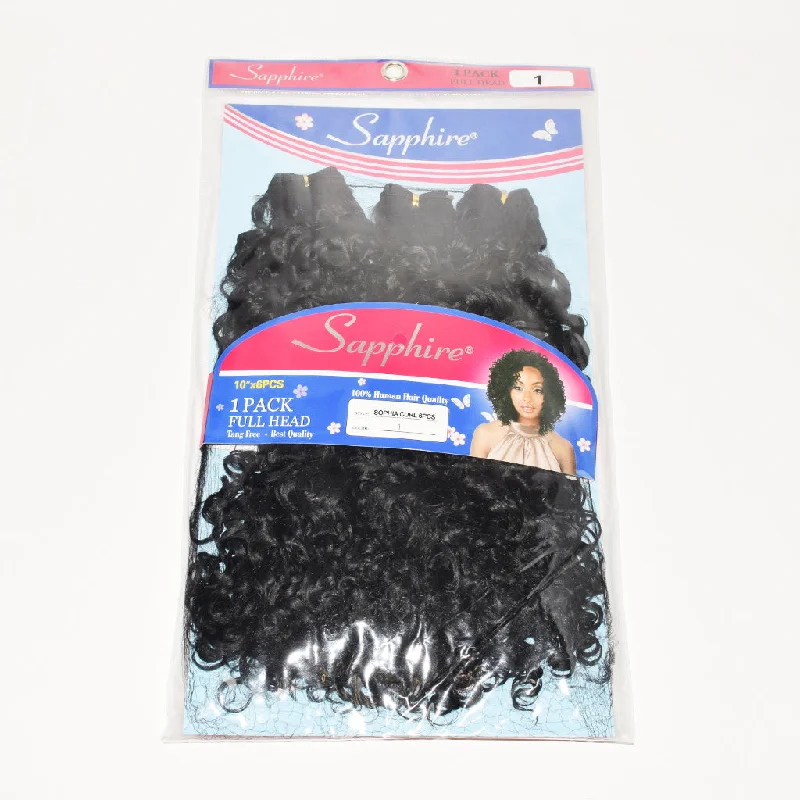 Adjustable - cap braided wigs for a comfortable fitSapphire Sophia Curl 6pcs Synthetic Package SKU sophiacurl6p