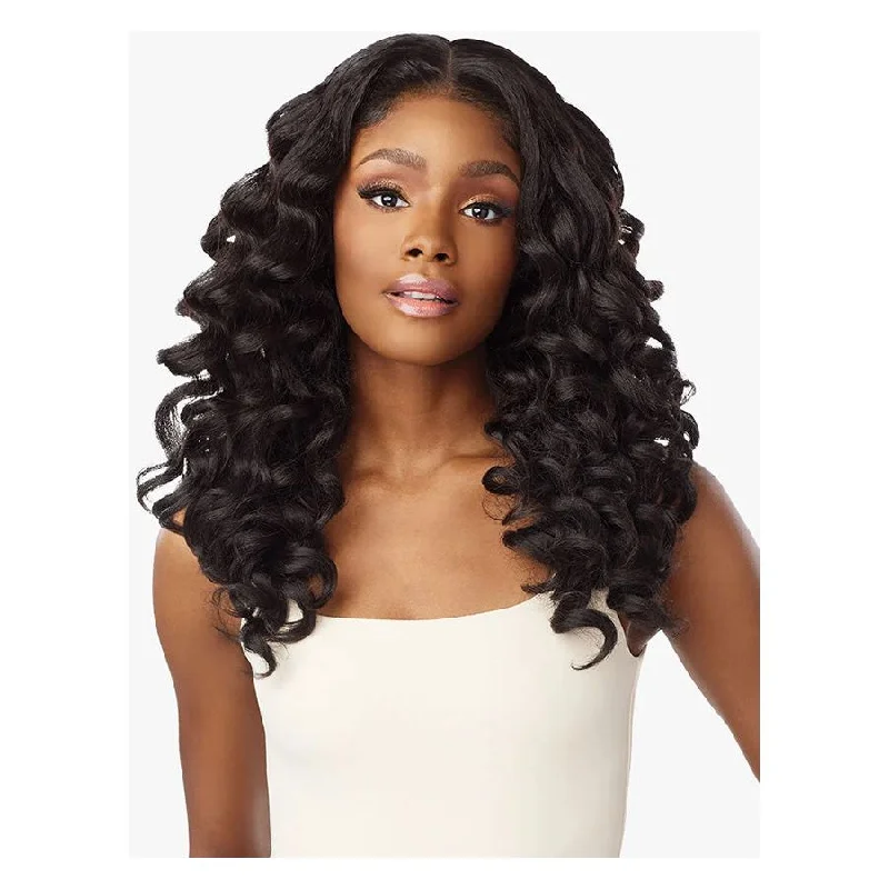 Human - hair lace wig for a luxurious and natural feelSensationnel Curls Kinks & Co. Synthetic Glueless HD Lace Frontal Wig - Y-Part Kinky Wand Curl 20"