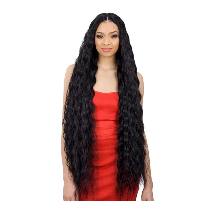 Human hair braided wigs for a luxurious feelShake-N-Go Organique Synthetic Weave Hair Extension - BREEZY WAVE 36"