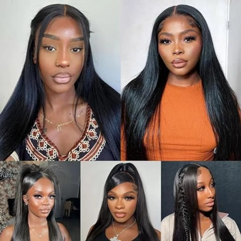 Human - hair wig with a silk - base cap for a comfortable and smooth feelAchieve a Flawless Look with FAYUAN Glueless Pre-Plucked 200% Density Straight Lace Wig