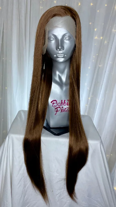 Lace wig with a side - swept bang for a sophisticated look"Tricia" - 8/27