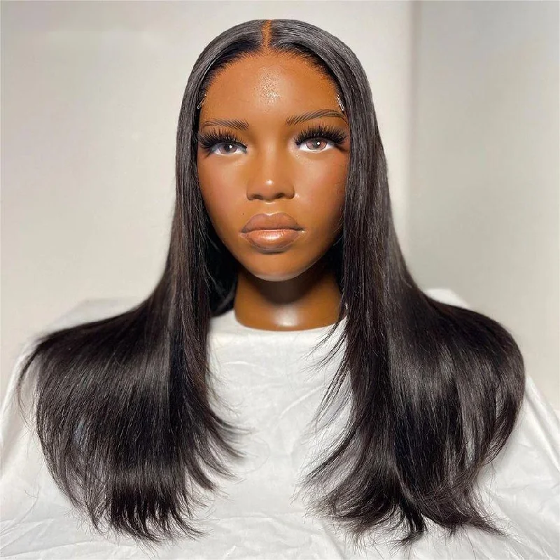 Lace wig with a straight texture for a sleek and minimalist lookWOWANGEL 5x5 HD Lace Closure Wig Straight | USA Overnight Shipping