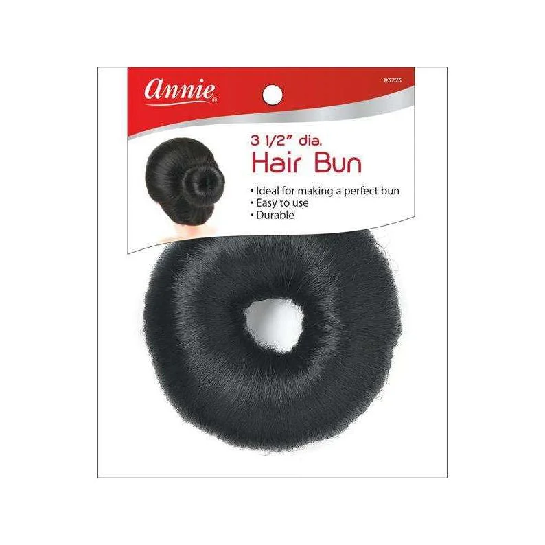 Lace wig with a middle - part for a classic and elegant styleANNIE Hair Bun Donut 3.5" #03273