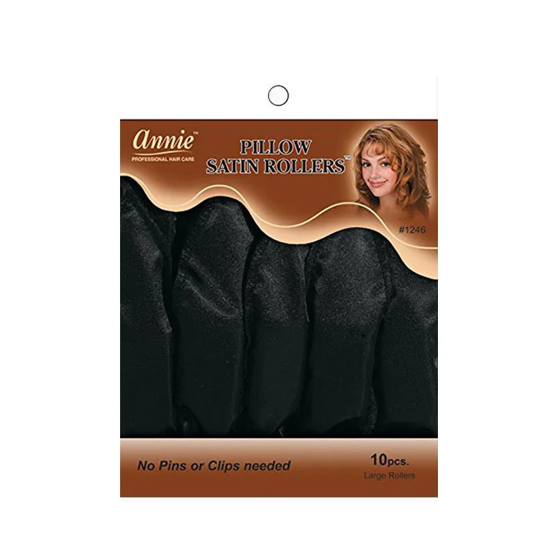 Lace wig with a honey - blonde color for a warm and sunny appearanceANNIE Pillow Satin Roller 10ct [LARGE] [BLACK] #01246